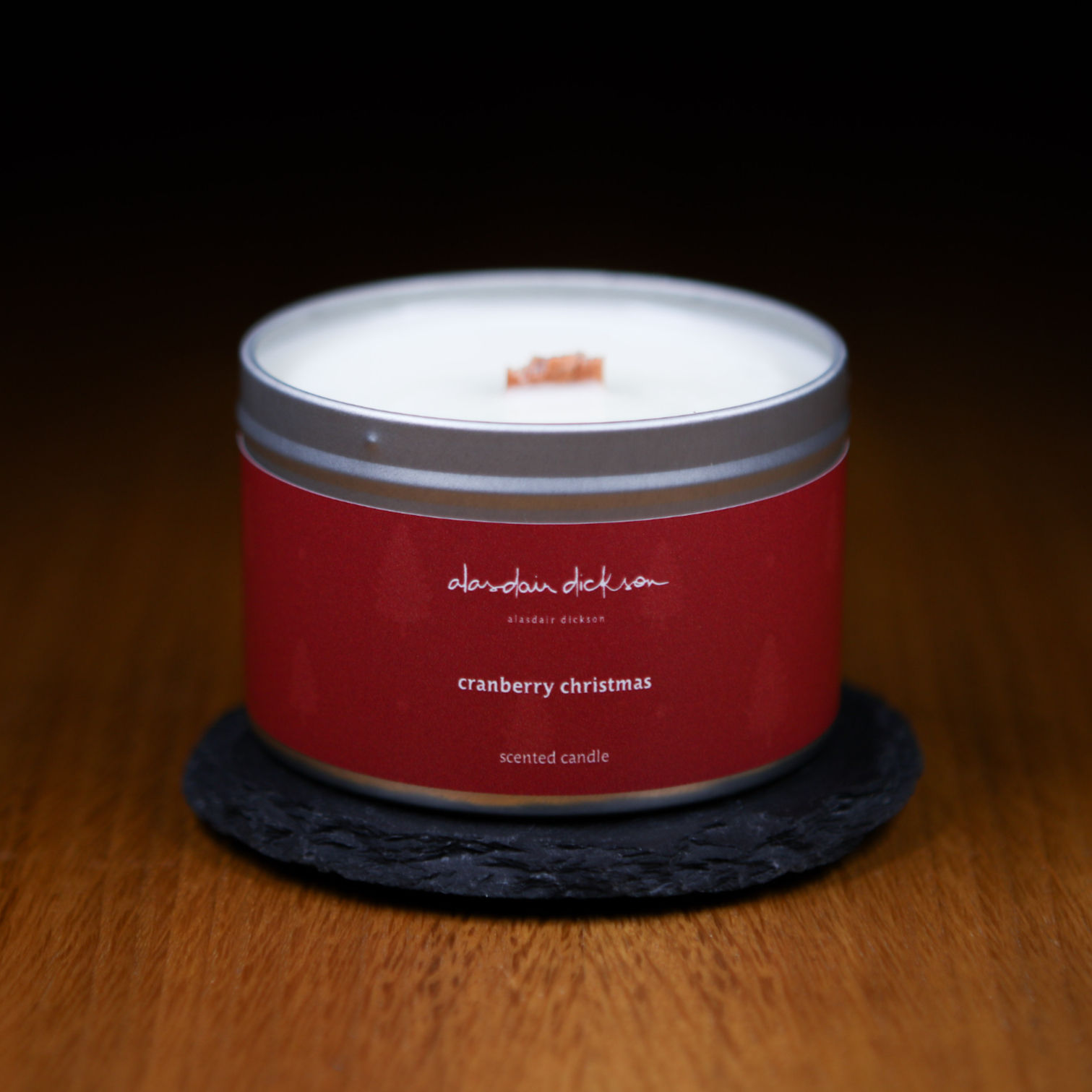 cranberry christmas candle