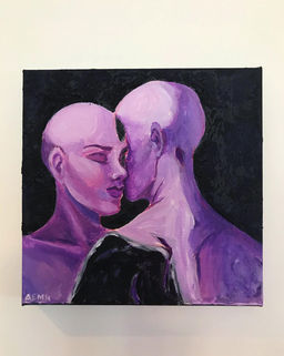 akrylmaleri , acryllic paintig, lilla maleri, purple painting, magenta painting, magenta maleri, interiørdesign, maleri til interiør, maleri til å ha på veggen, inspirasjon til hjemmet, inspirert, kjærlighet, pommepai