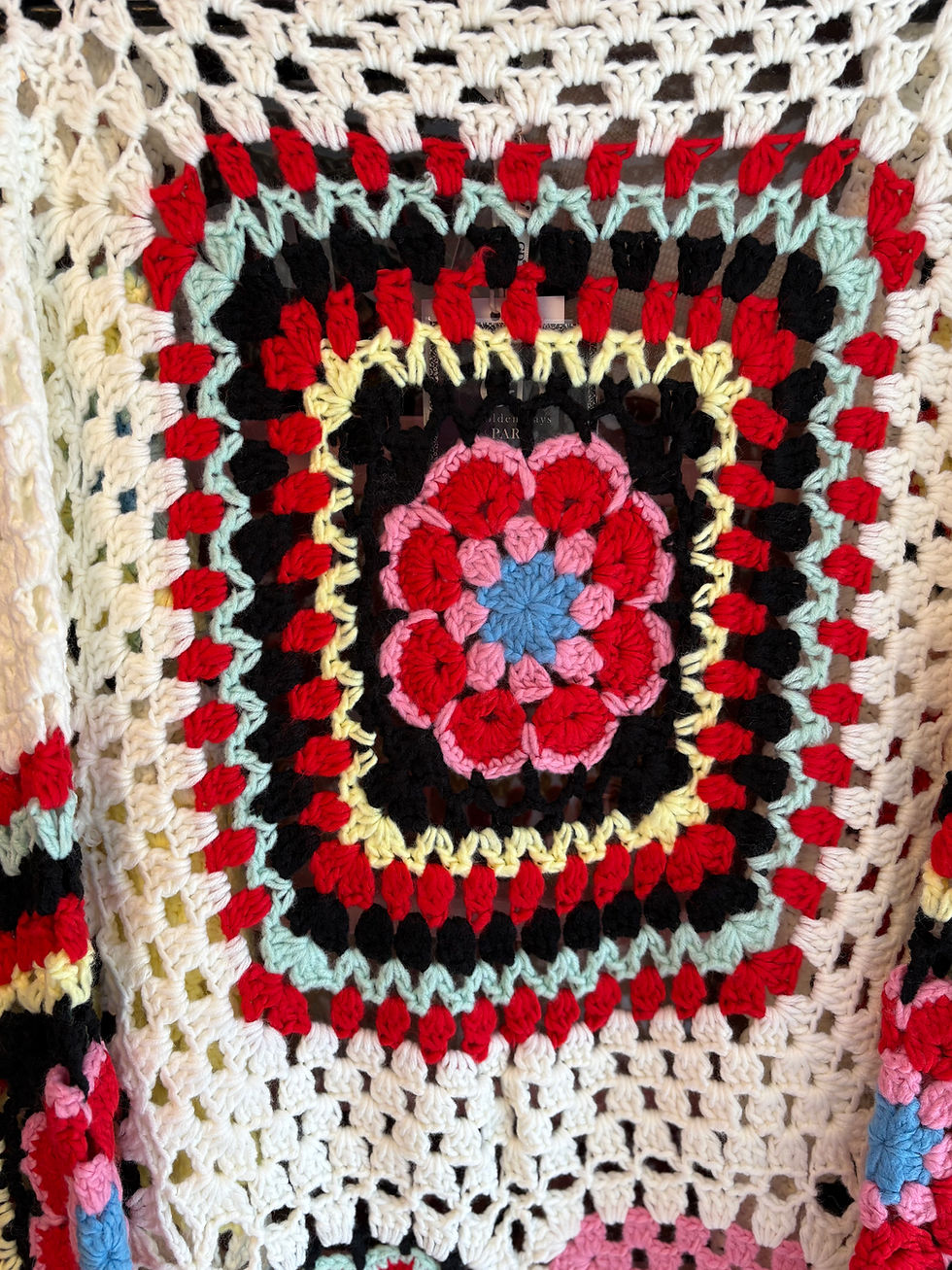 Thumbnail: ALORA Mid Length Crochet Cardigan 