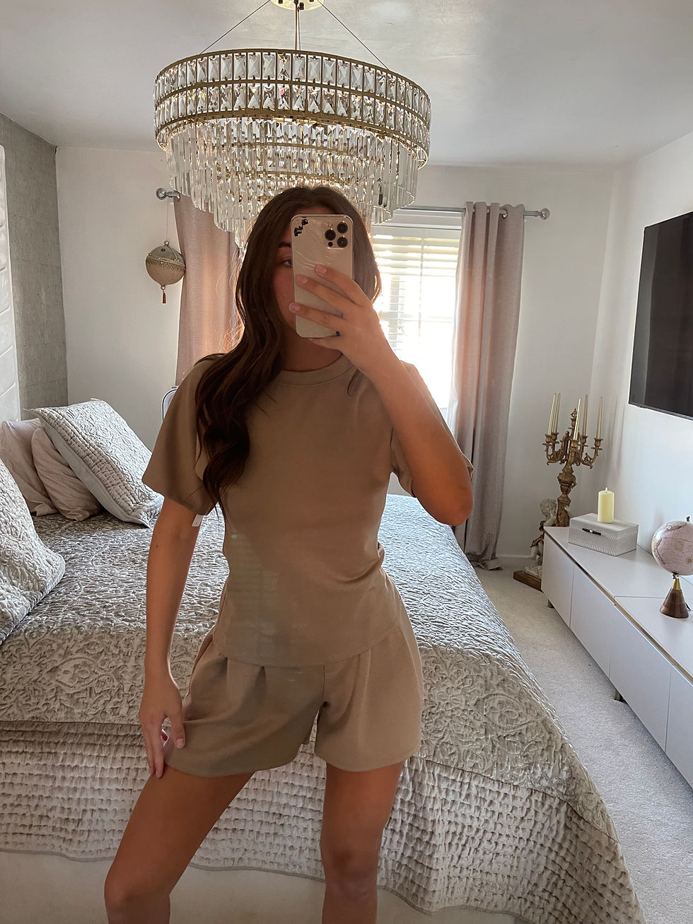 Thumbnail: KACIE Sweatshirt Fabric Short Co Ord