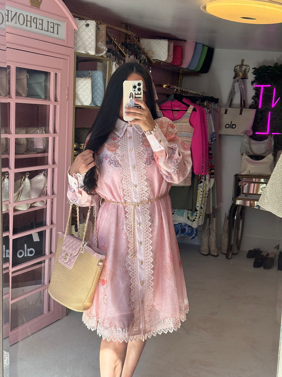 Miniature : SCARLET Linen Pastel Dress 