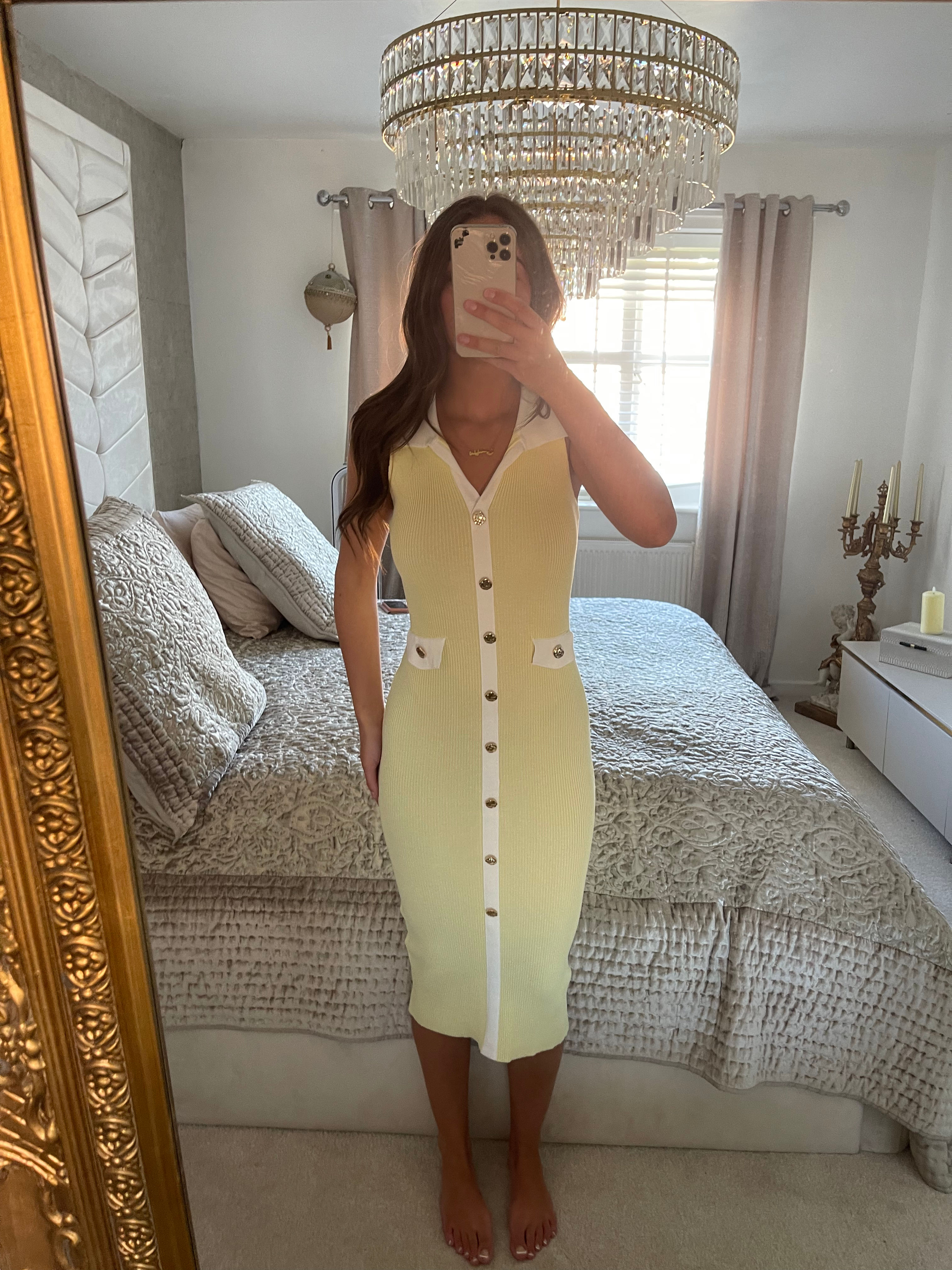 CHANNY Mid Calf Length Dress 