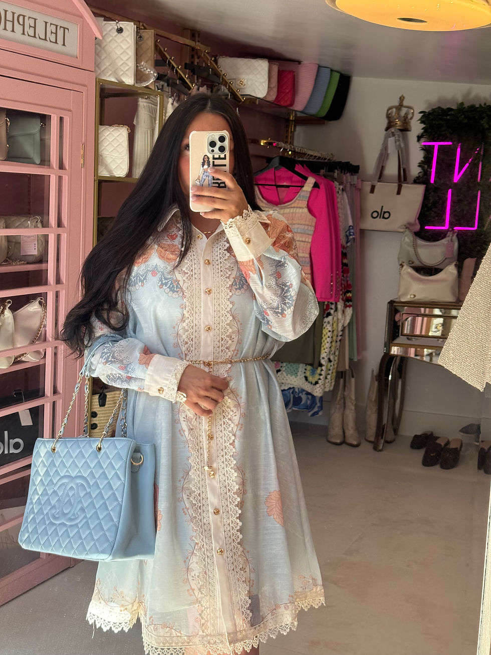Hình thu nhỏ: SCARLET Linen Pastel Dress 