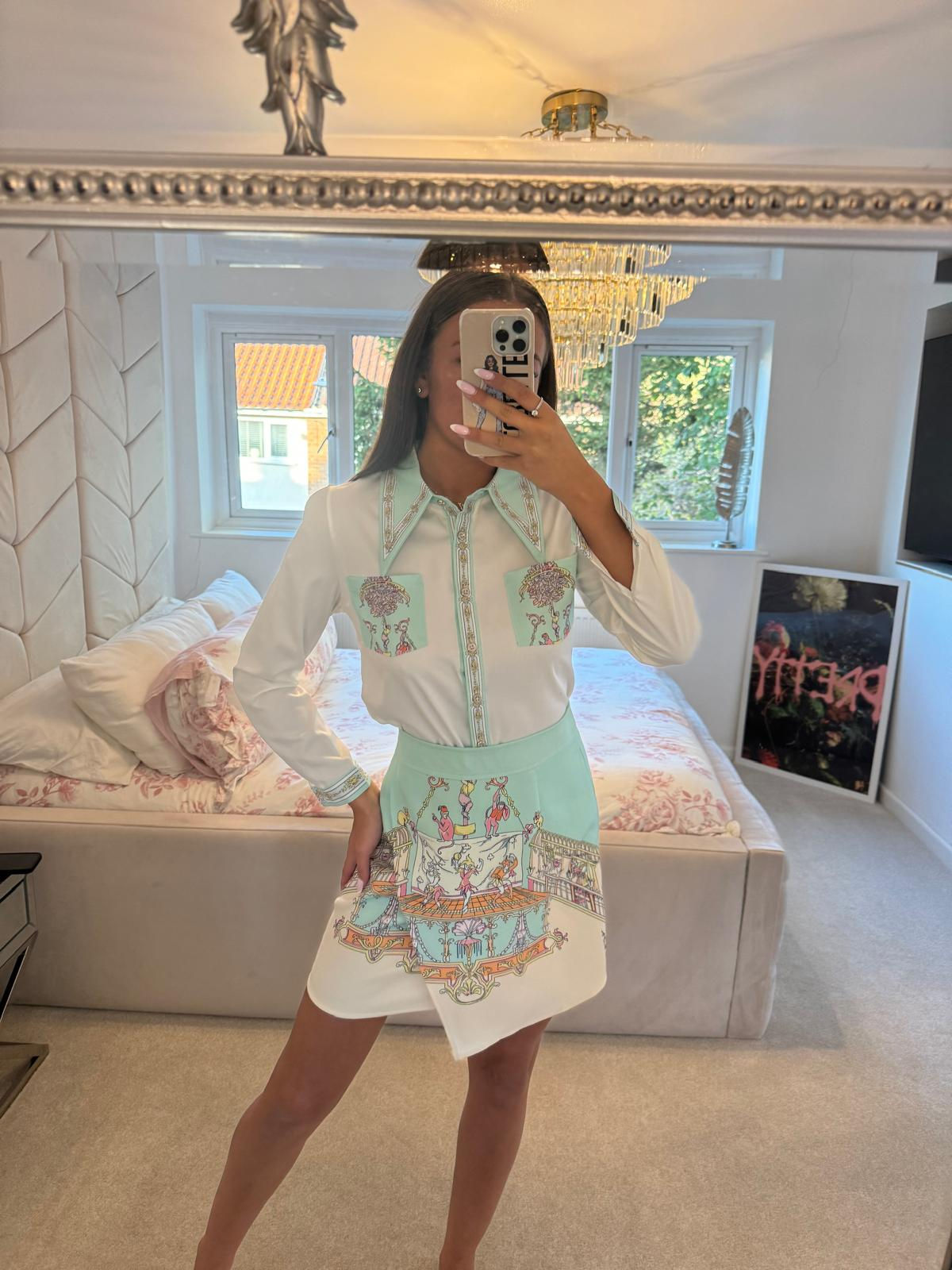 MONA LISA Vintage Circus Print Skirt Co Ord 