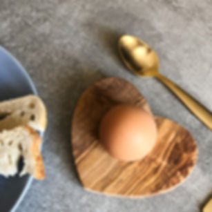 Olive Wood Egg Holder