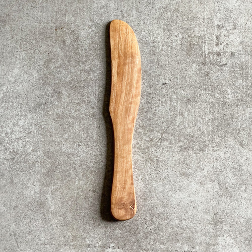 Olive Wood Butter Knife Length 19cm mysite