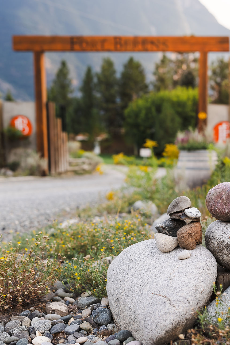 Everywhere you go you will find creative stacks of rocks guiding the way.