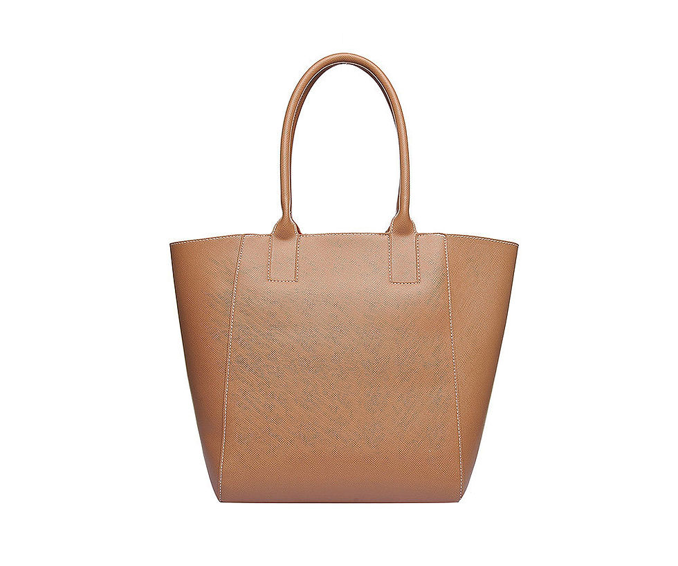 Miniature : Sac cabas XL bicolore - Marron