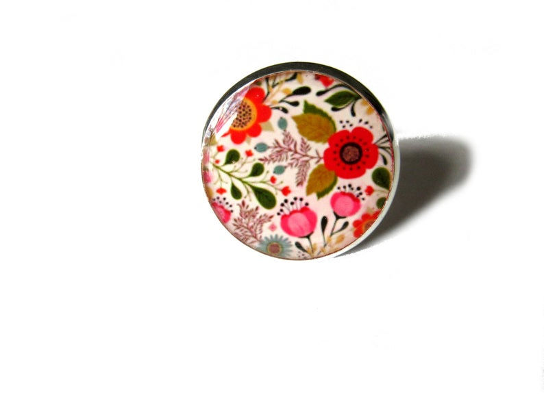 bague fleurs printanières