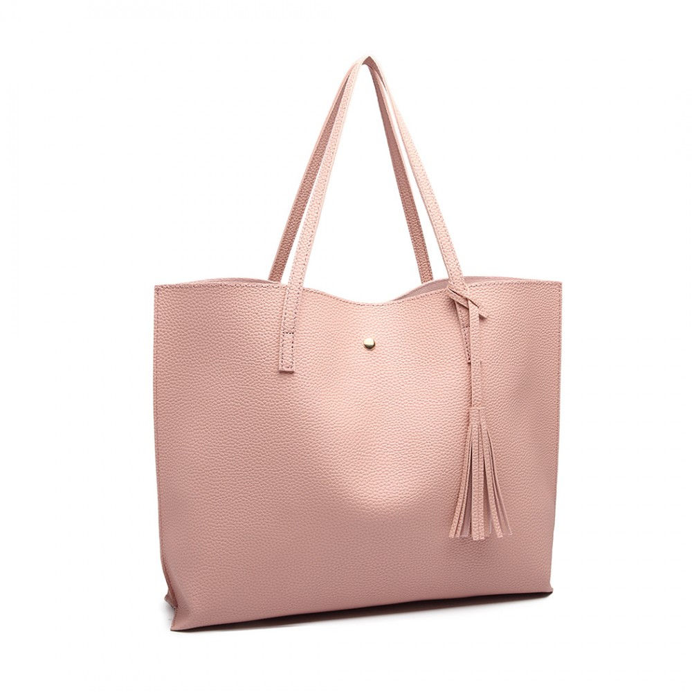 sac cabas rose pâle