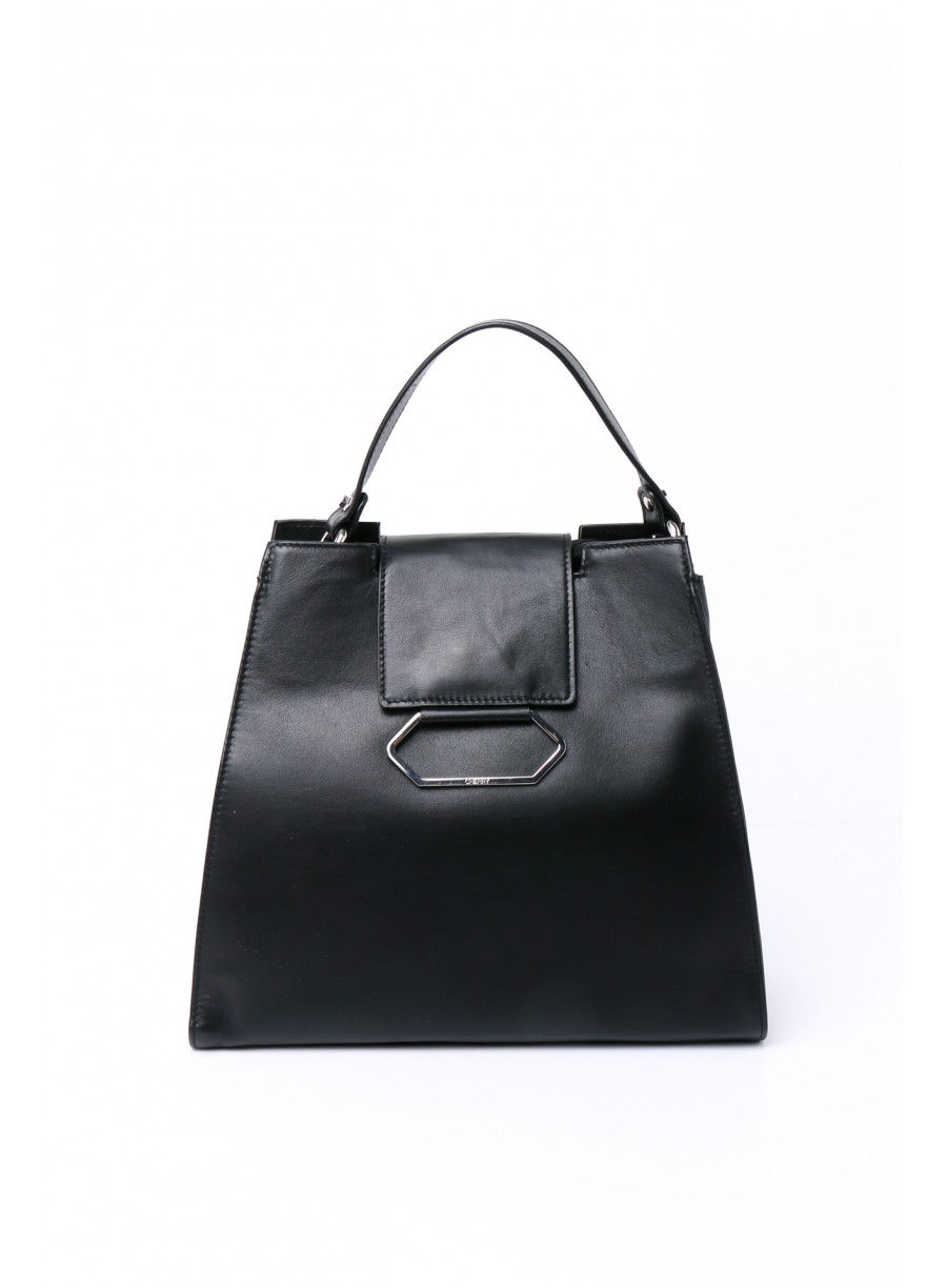 Sac à Main en Cuir de Vachette en noir