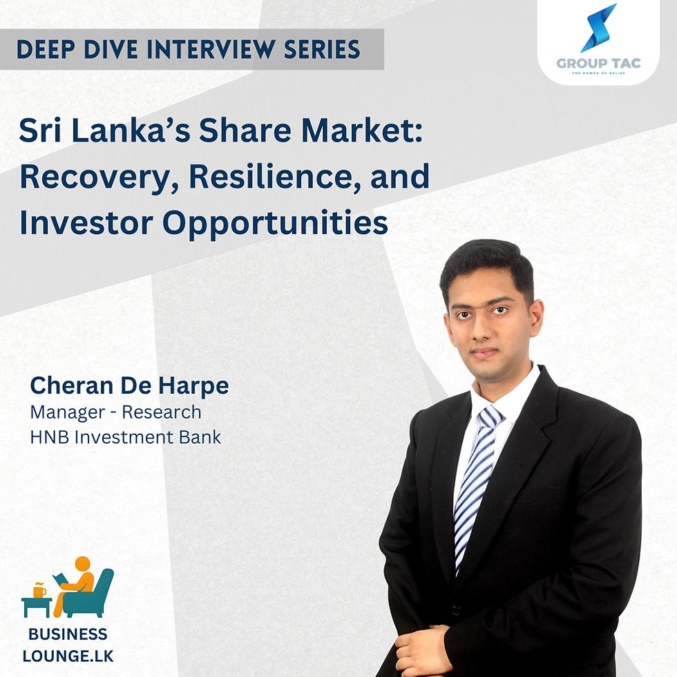 Sri Lanka's Share Market Recovery, Resilience & Investor Opportunities