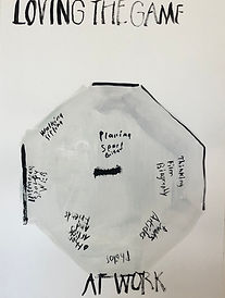 Loving The Game, 2021, Stephan Forster, Gouache, 29cm x 39cm