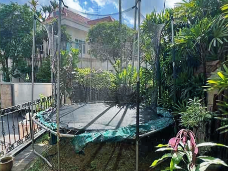 Trampoline Dismantled & Disposed By Fast Paid Disposal SG From a Landed Property in Greenleaf Road