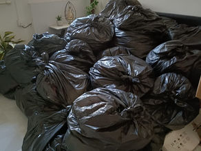 Pile Of Trash Bags Filled With Used Household Items Disposed By Fast Paid Disposal SG From a HDB in Bukit Batok