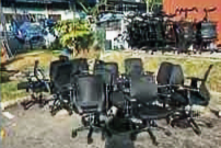 Office Chairs Disposed By Fast Paid Disposal SG From a Commercial Warehouse located in Marsiling