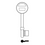 Thumbnail: E*S Smith & Locke TS635/LH Mortice Key Blank (SL Screwfix)