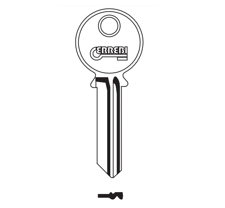 Yale YG18R Errebi Cylinder Master Key Blank (YA84R / YA14I / YAL93L)