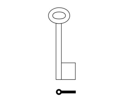 Thumbnail: Cabinet TS074/11 Steel Pipe Cabinet Key Blank