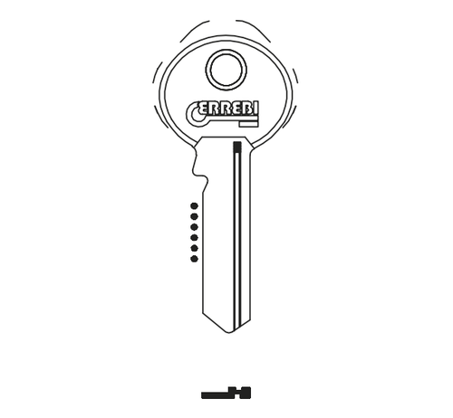 Master M14 Errebi Cylinder Key Blank (HD MS19 / JMA MAS-4D / ORION ...