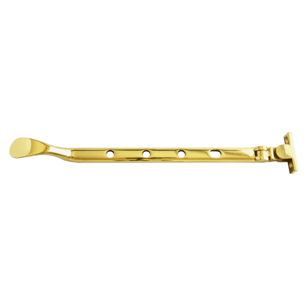 ASEC Victorian Casement Stay - 254mm Polished Brass
