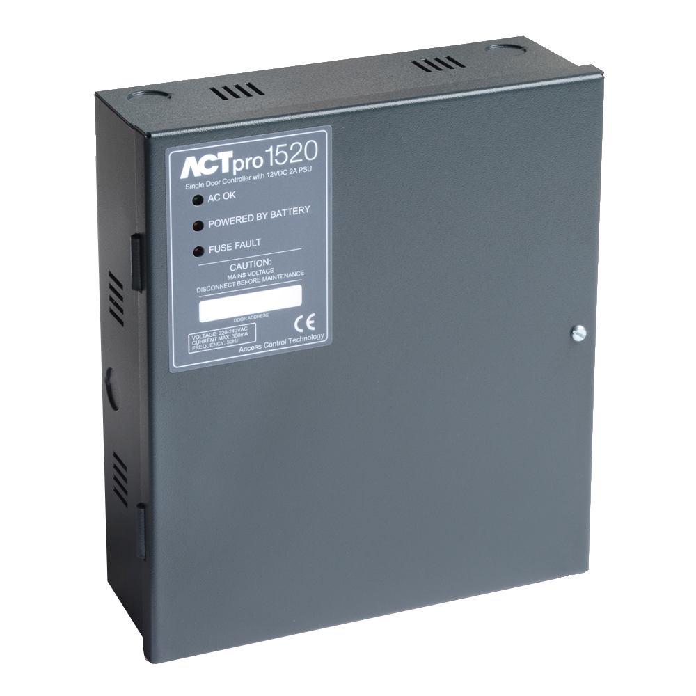 ACT ACTpro 1520 Single Door IP Controller wth PSU - Black