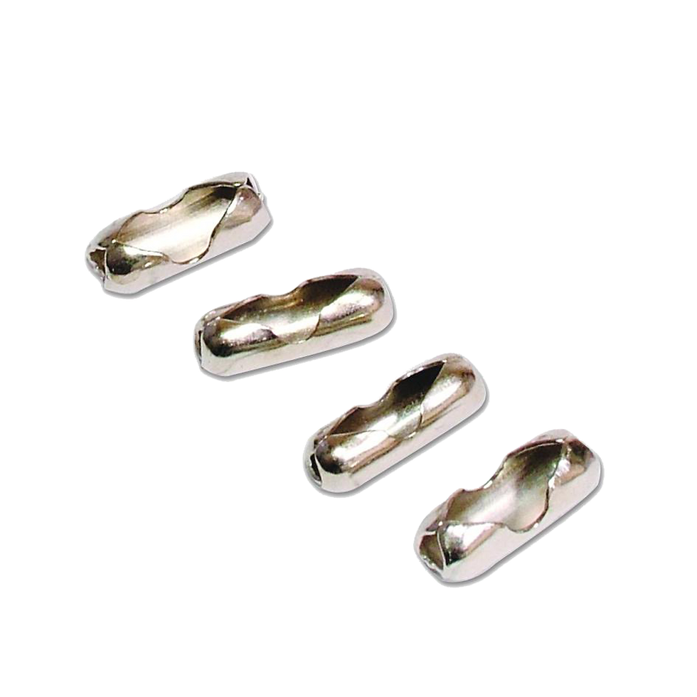 ENGLISH CHAIN 121 Ball Chain Connector - 3.2mm Nickel Plated