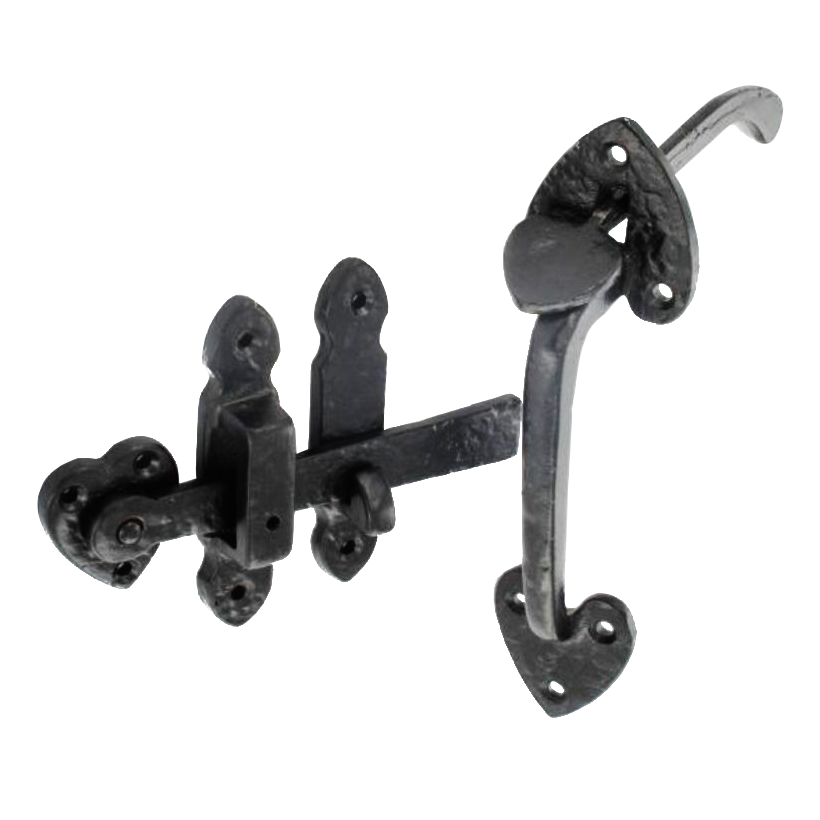 ASEC Antique Style Thumb Latch - 200mm Black