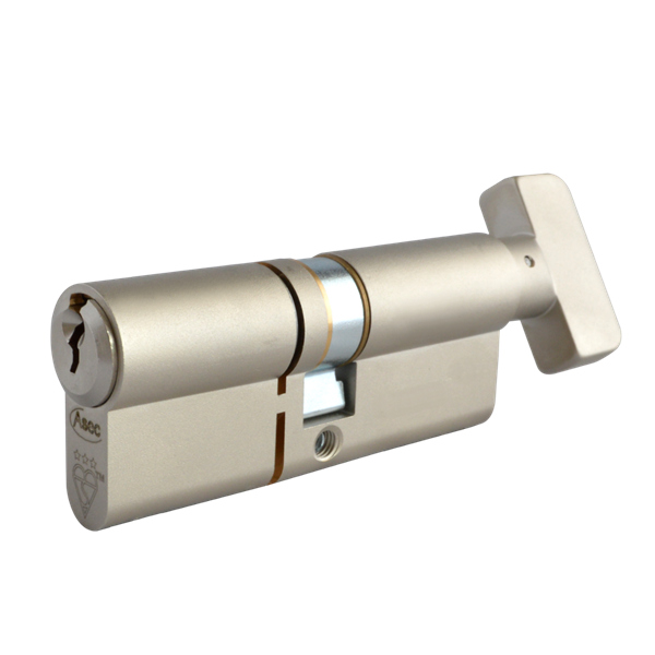 ASEC Kite Elite BS 3 Star Euro Cylinder with Thumb Turn - NP - 80mm (40/40T)