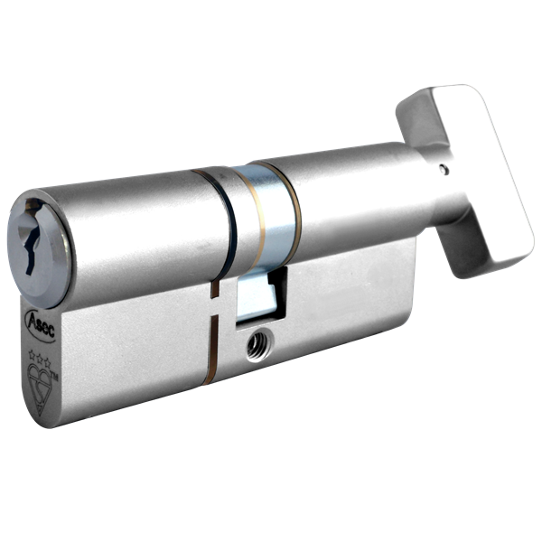 ASEC Kite Elite BS 3 Star Euro Cylinder with Thumb Turn - CP - 100mm (45/55T)