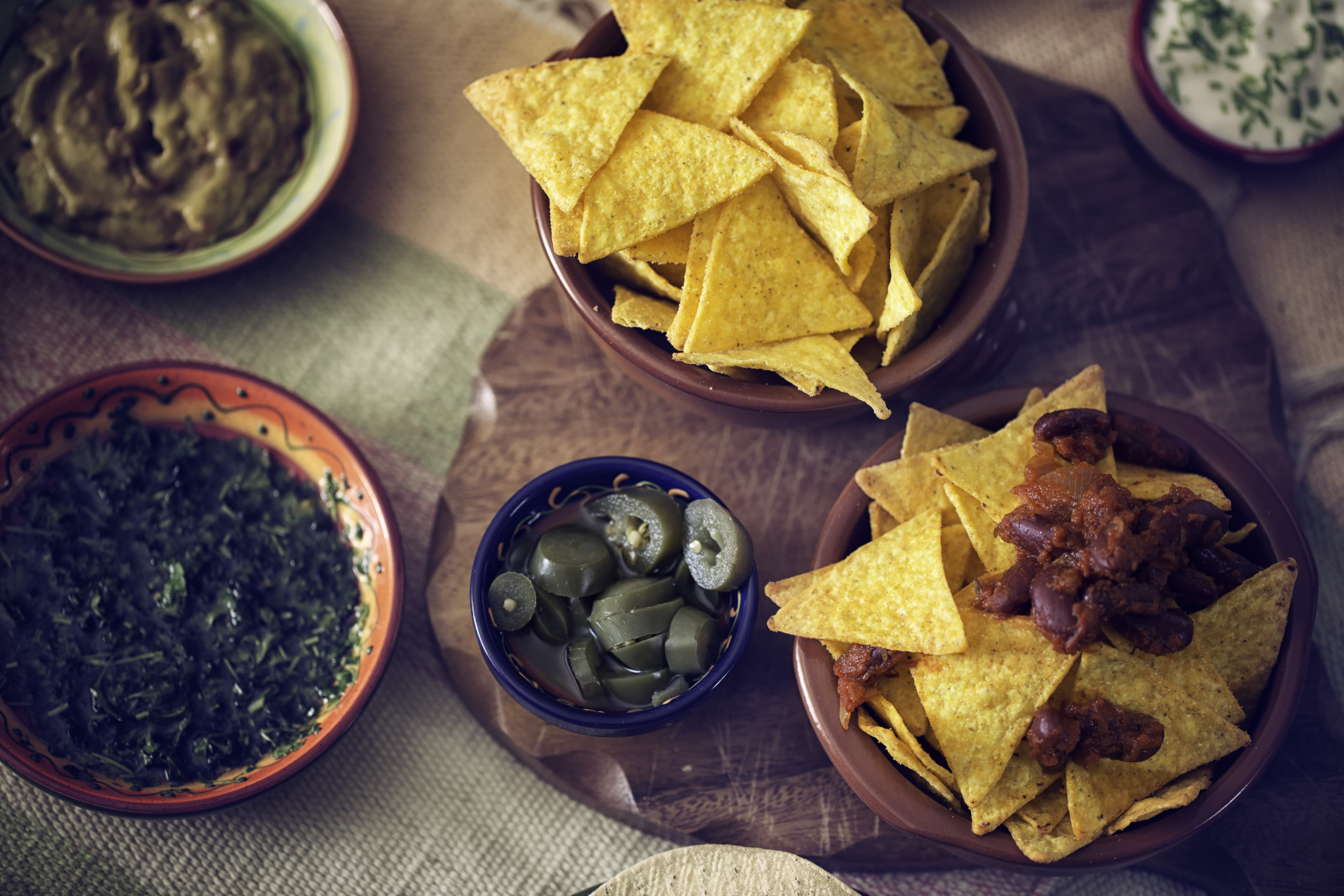 Arranged Food and Objects