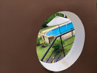 Escaleras, piscina