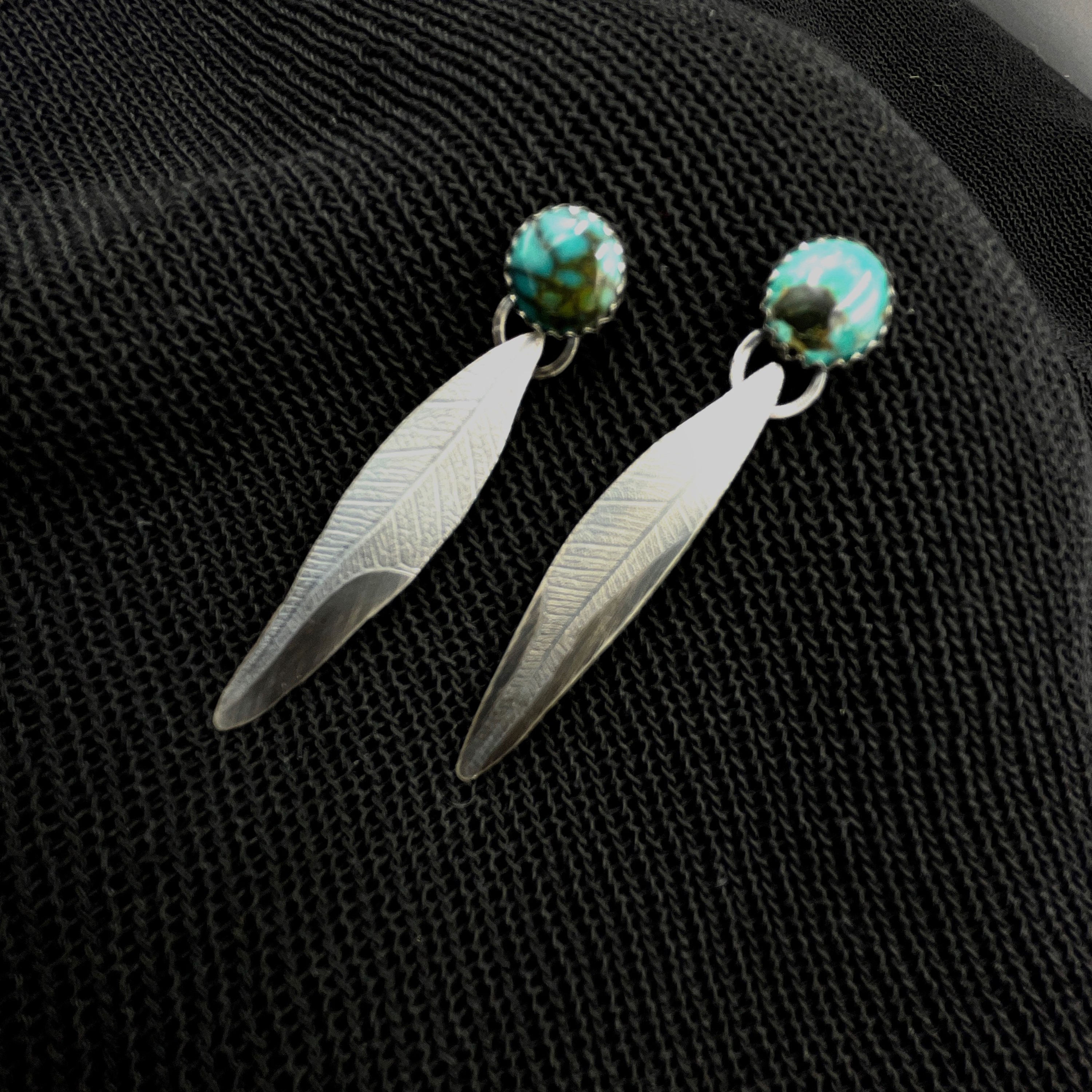 Leaves with turquoise