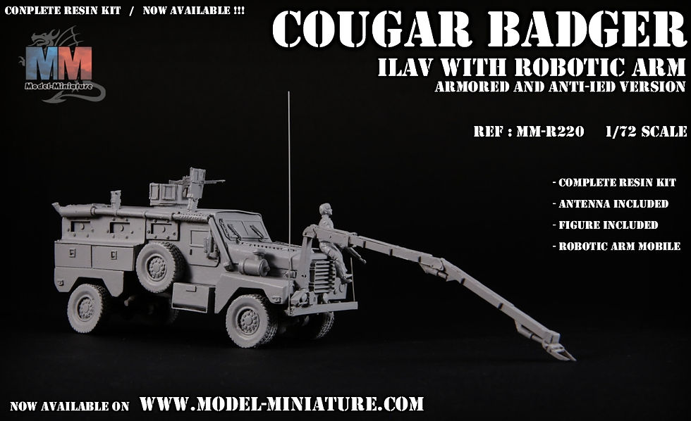 Model Miniature Cougar Badger