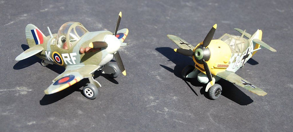Spitfire and Me Bf 109