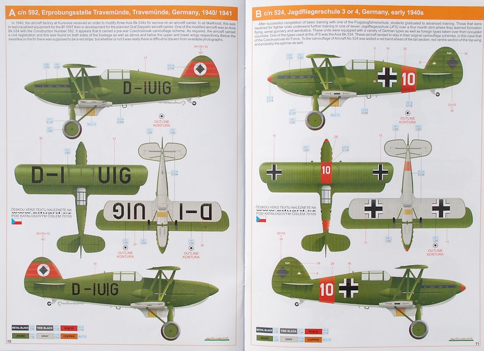 Eduard 1/72 Avia Bk534