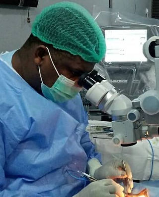 Dr. Anya Kalu in his OR.