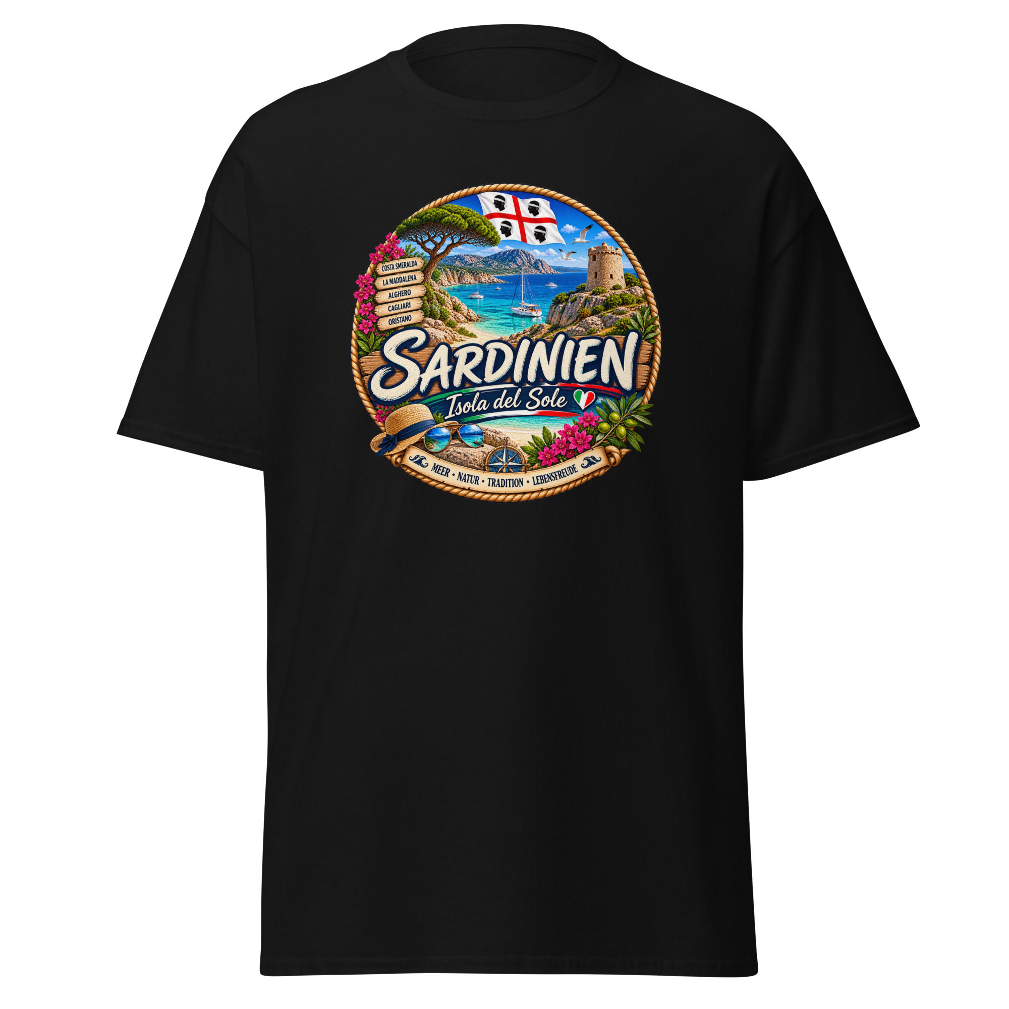 Sardinien T-Shirt – Isola del Sole | Meer, Natur & Lebensfreude