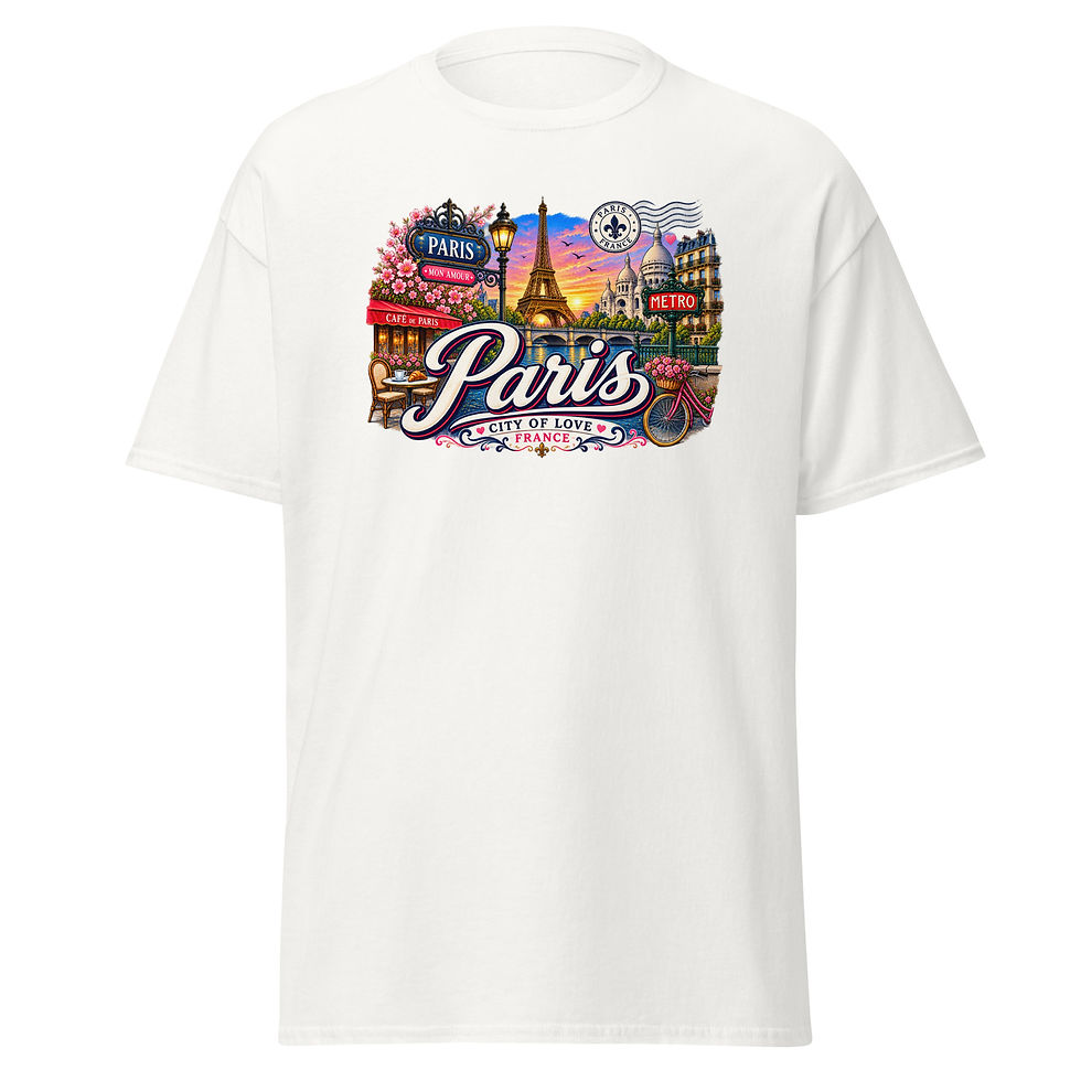 Thumbnail: Paris T-Shirt – City of Love | Eiffelturm & Frankreich