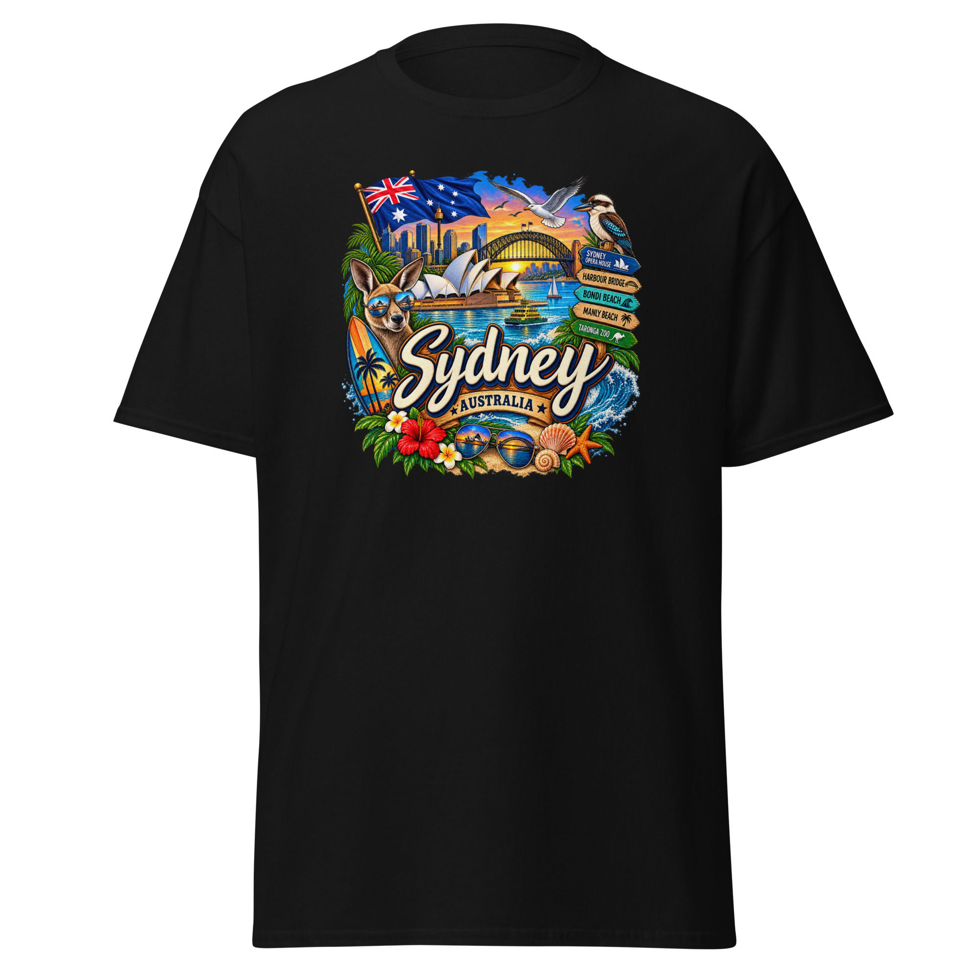 Sydney Australien T-Shirt – Harbour, Opera House & Down Under