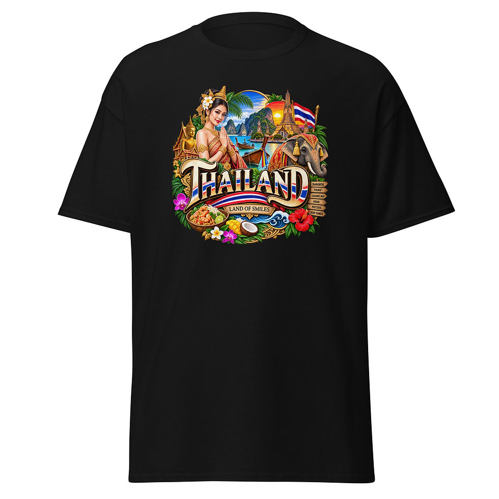 Thailand T-Shirt – Land of Smiles, Tempel & Traumstrände