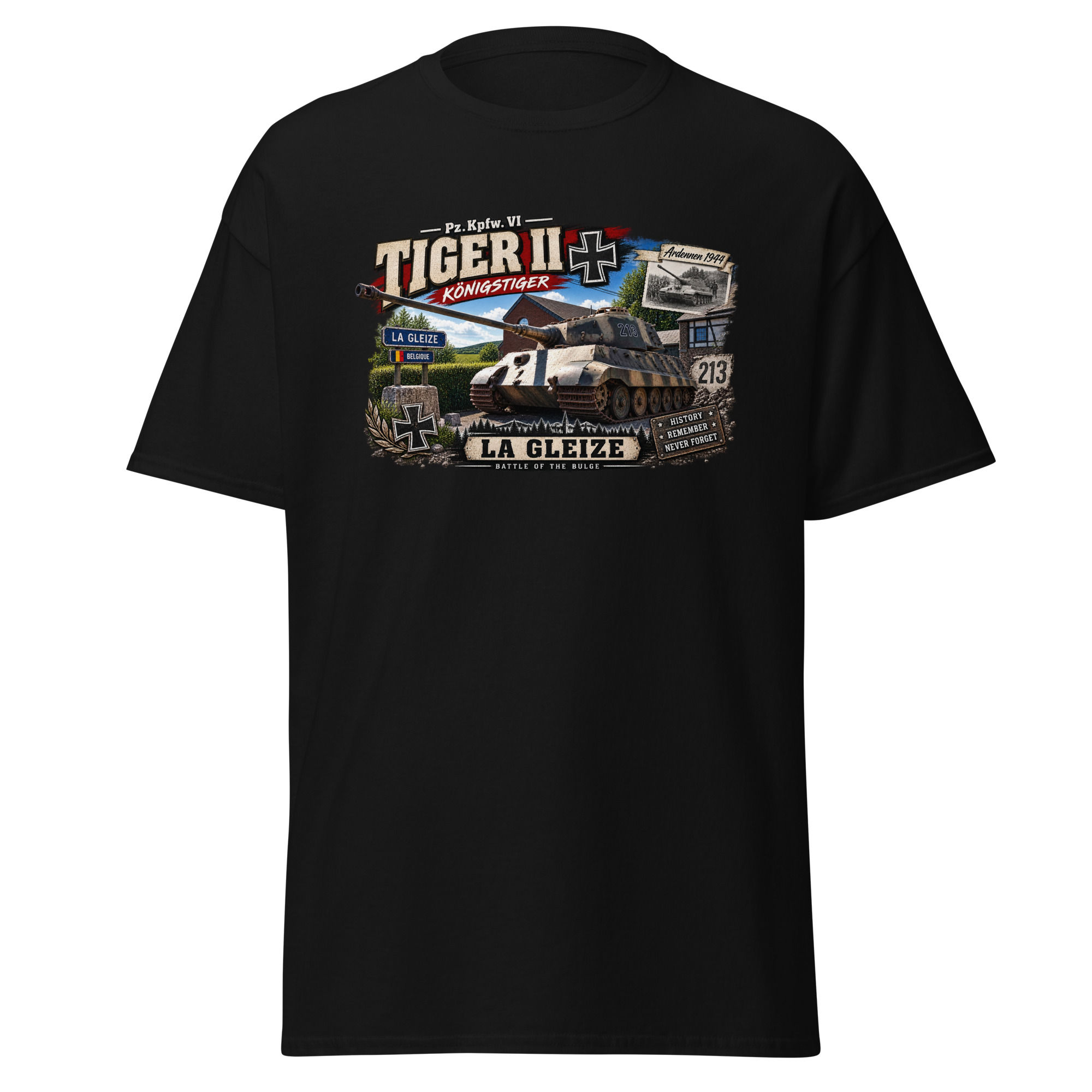 Tiger II 213 La Gleize T-Shirt – Ardennen 1944