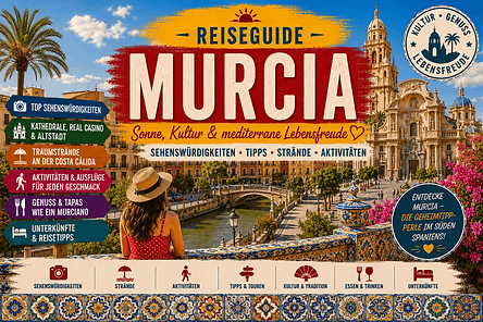 Hier bekommt ihr Informationen über das Reiseziel Murcia! Sehenswürdigkeiten und Aktivitäten für euren Urlaub in Murcia werden hier genau beschrieben.