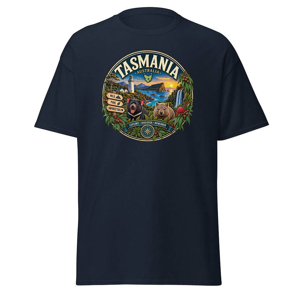 Tasmanien T-Shirt – Wilde Natur & Tasmania Australia