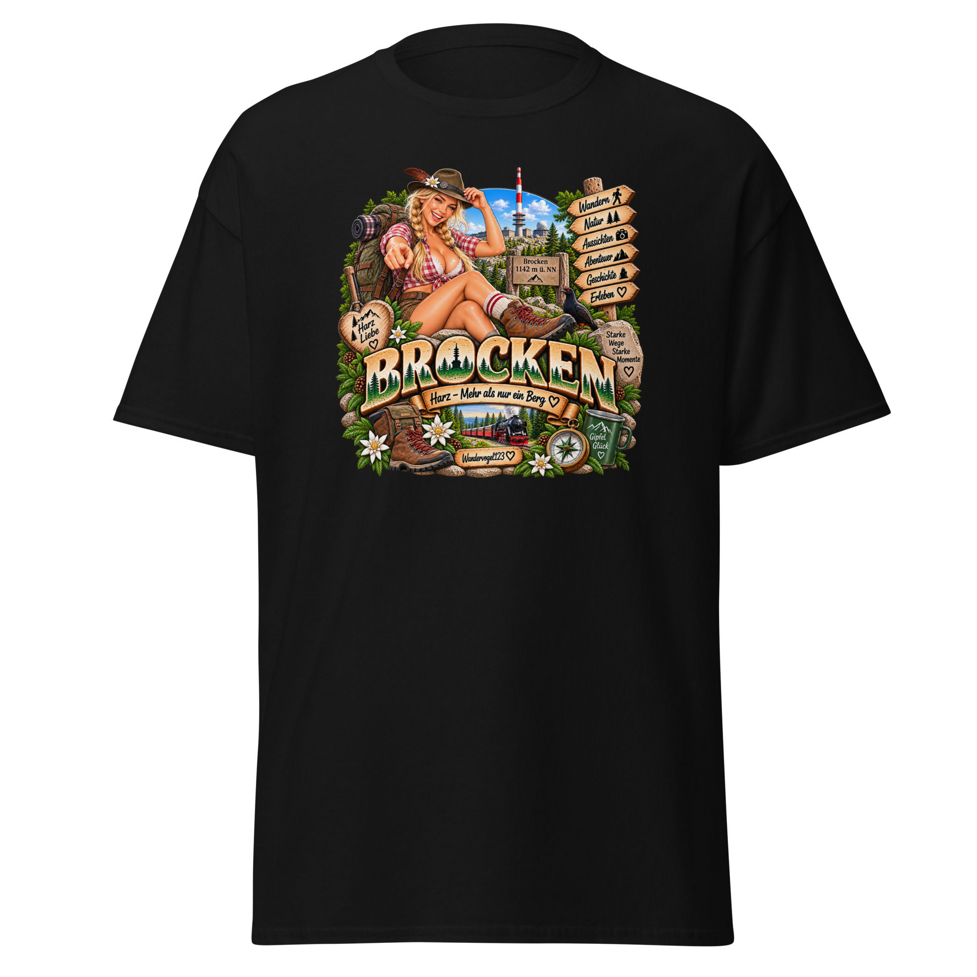 Brocken T-Shirt – Harz-Liebe & Gipfelglück