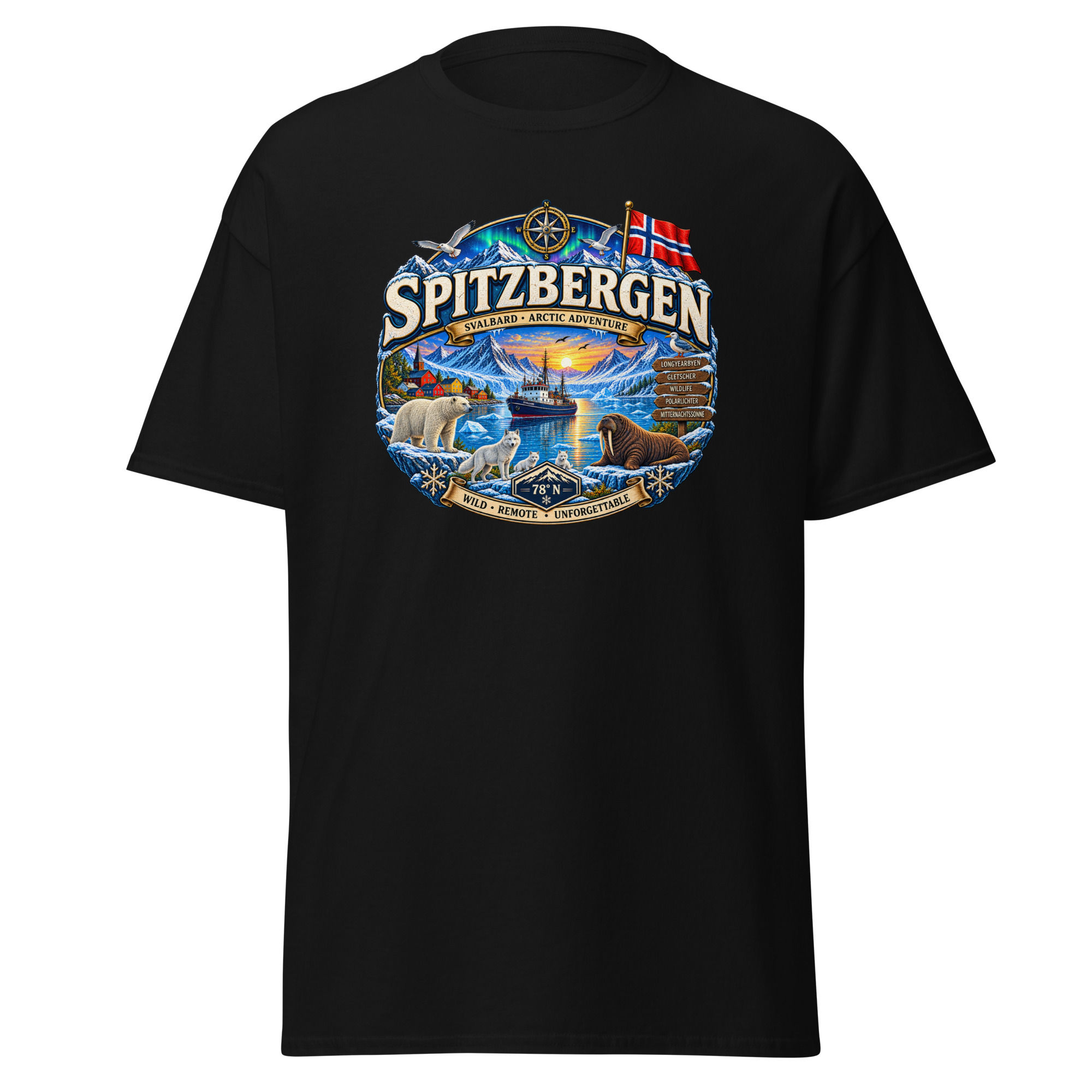 Spitzbergen T-Shirt – Svalbard Polar Adventure | Norwegen