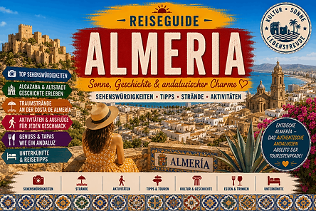 Hier bekommt ihr Informationen über das Reiseziel Almeria! Sehenswürdigkeiten und Aktivitäten für euren Urlaub in Almeria werden hier genau beschrieben.