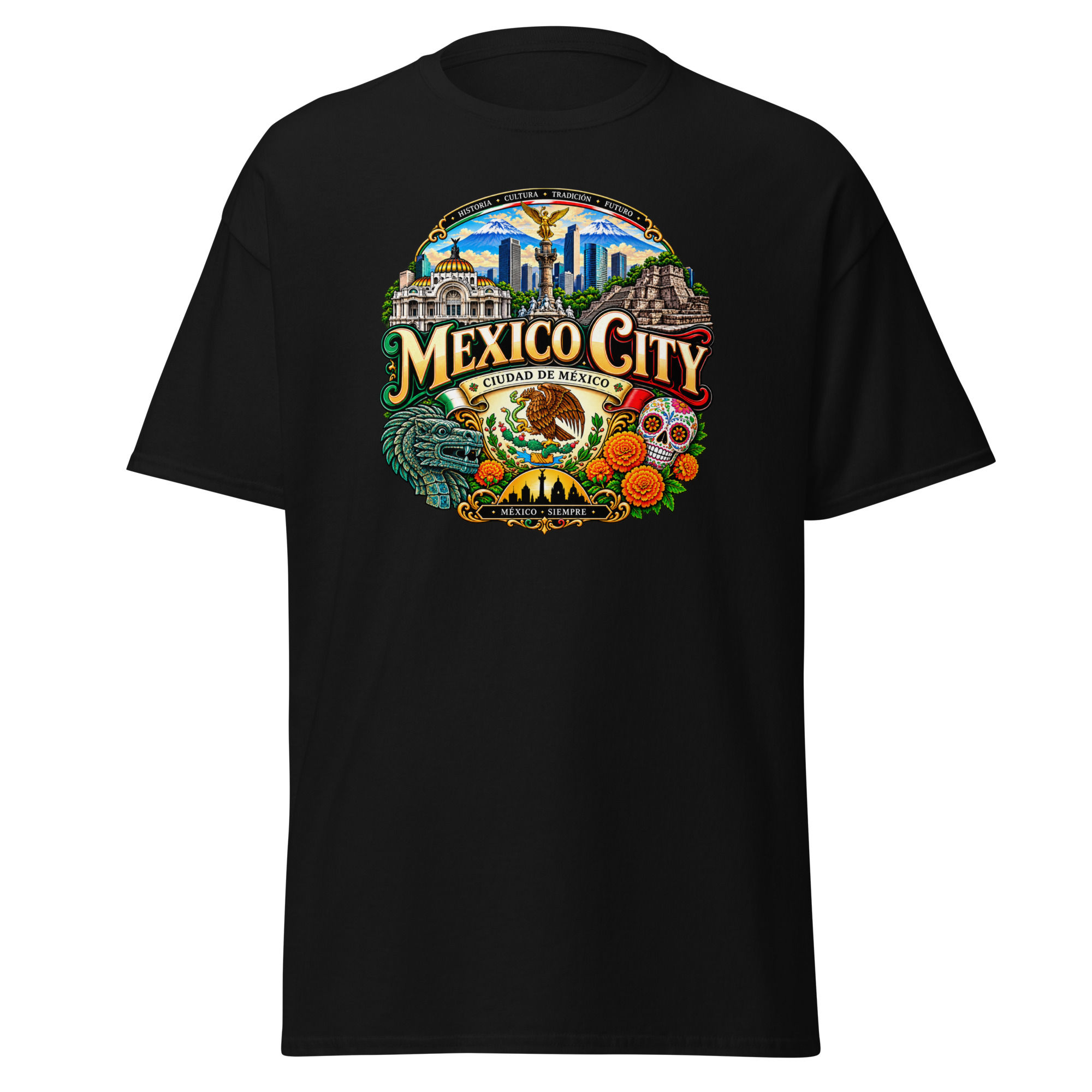Mexico City T-Shirt – México Siempre Kultur & Azteken Design
