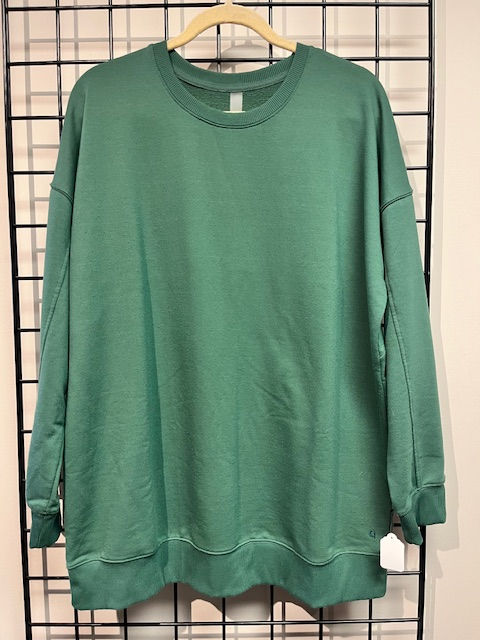Green Long Oversized Sweatshirt