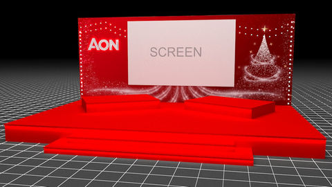 Event Hall Screen and Stage Visualization